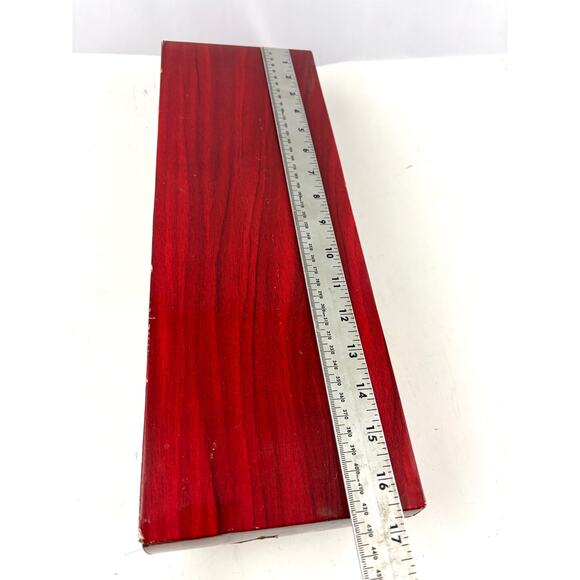 Vintage Porcelain Doll in Red Dress and Hat 15” Winter Holiday With Stand - Picture 7 of 11